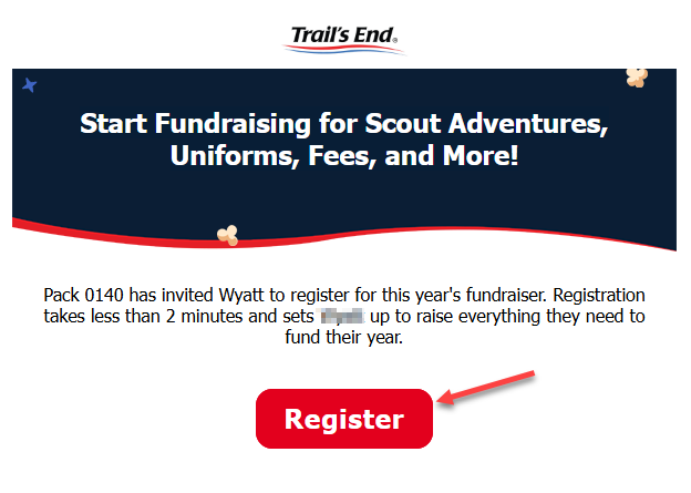 Scout Invitation EMail