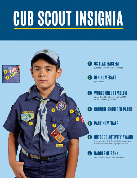 CubScout Insignia Placement